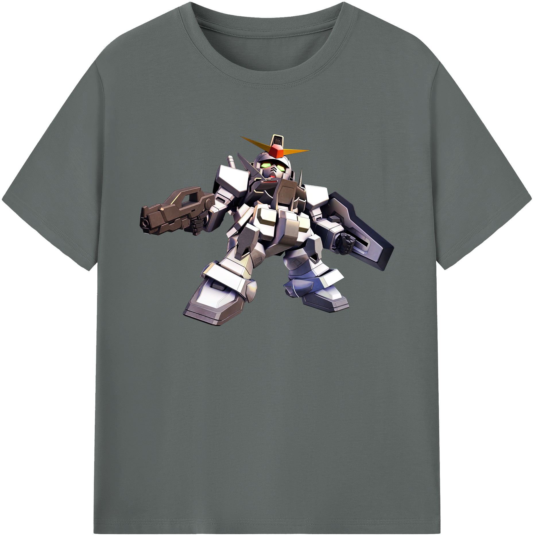 （画像用） 機動戦士ガンダム Mobile Suit Gundam 綿100％ メンズ半袖Tシャツ｜肌触りやわらか＆通気性